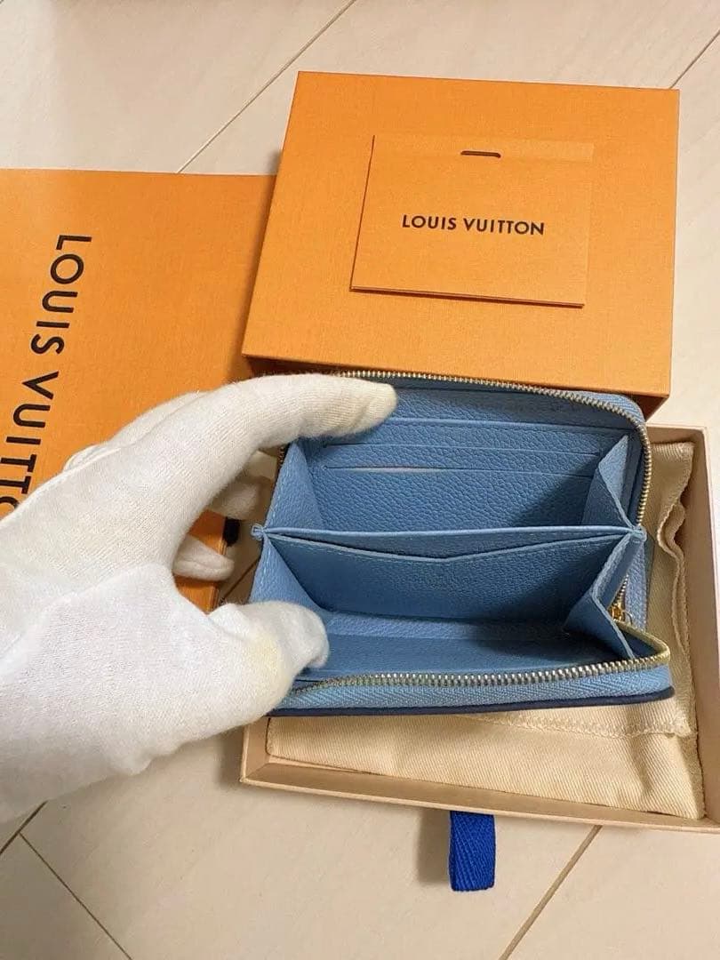 ヴィトン アンプラント バイザプール ジッピーパース サマーブルー