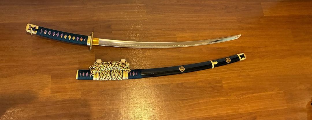 模造刀 日本刀 居合模擬刀　葵紋