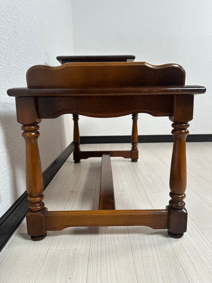 カリモク コロニアル テレフォンベンチ 電話台 花台 FAX台 ※i4-2※