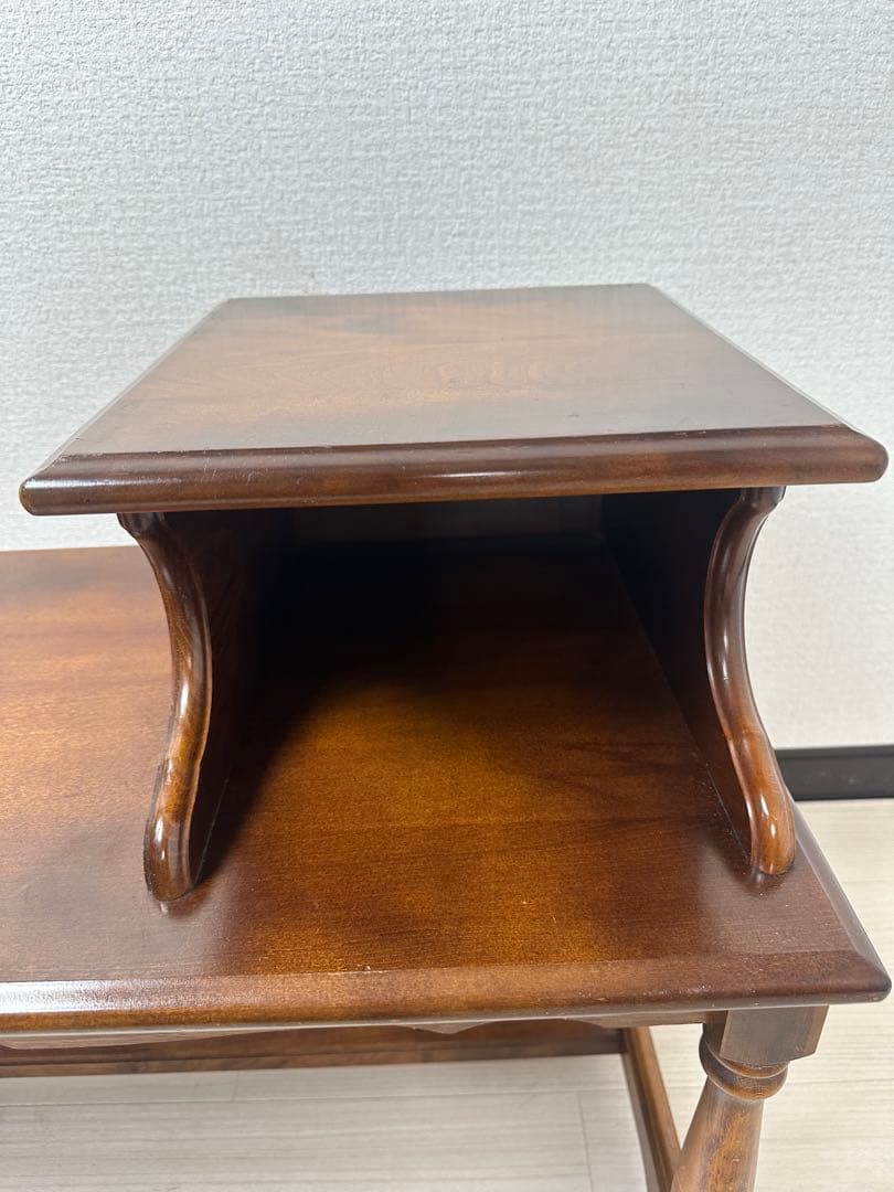 カリモク コロニアル テレフォンベンチ 電話台 花台 FAX台 ※i4-2※