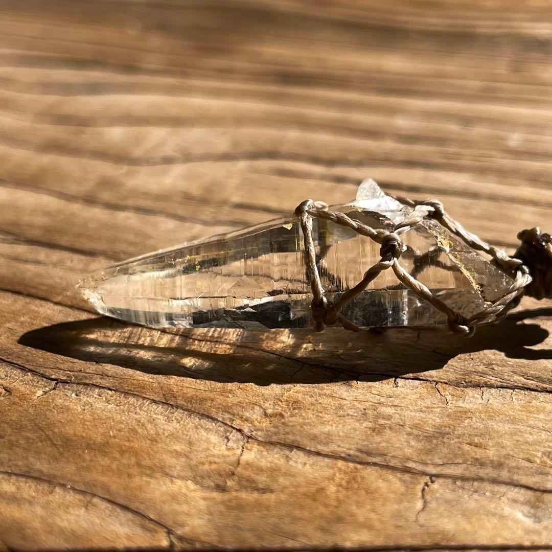 ヒマラヤ水晶 ガネッシュヒマール ＊ マクラメネックレス ペンダント 11