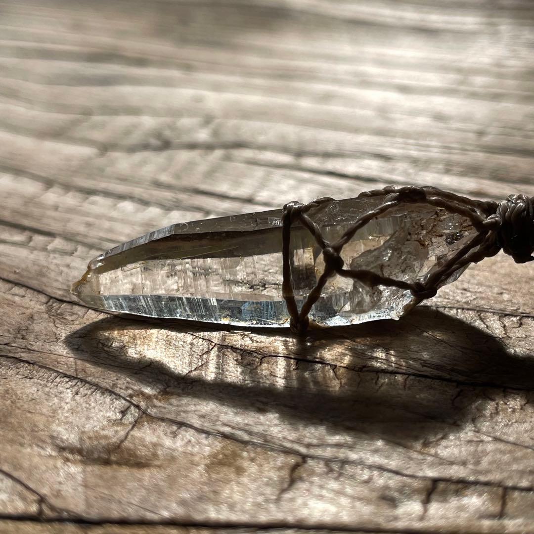 ヒマラヤ水晶 ガネッシュヒマール ＊ マクラメネックレス ペンダント 11