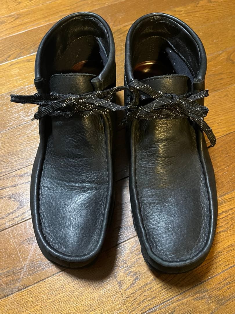 Clarks クラークス 28cm ワラビー レザー ゴアテックス ブラック