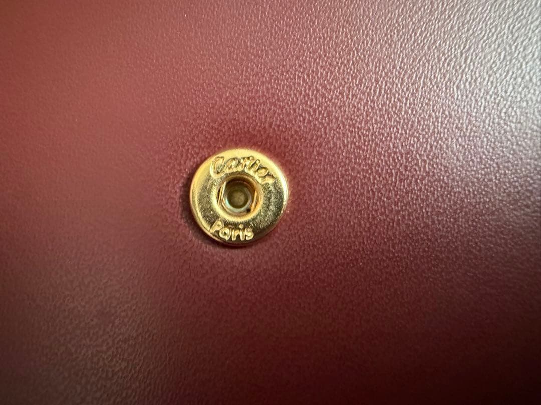 【鑑定済】カルティエ マストライン Wホックサイフ 二つ折り財布