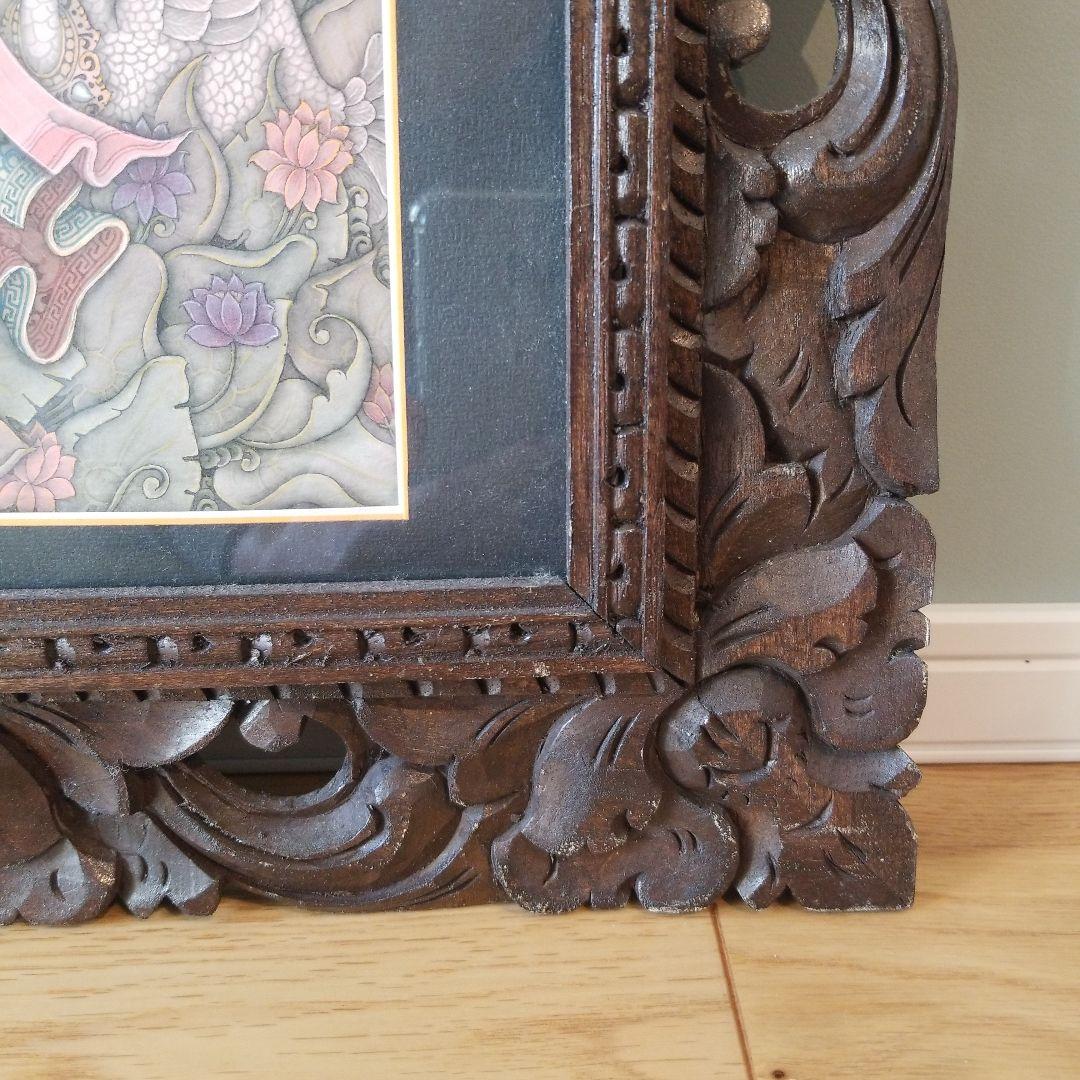 バリ絵画　女神サラスワティ