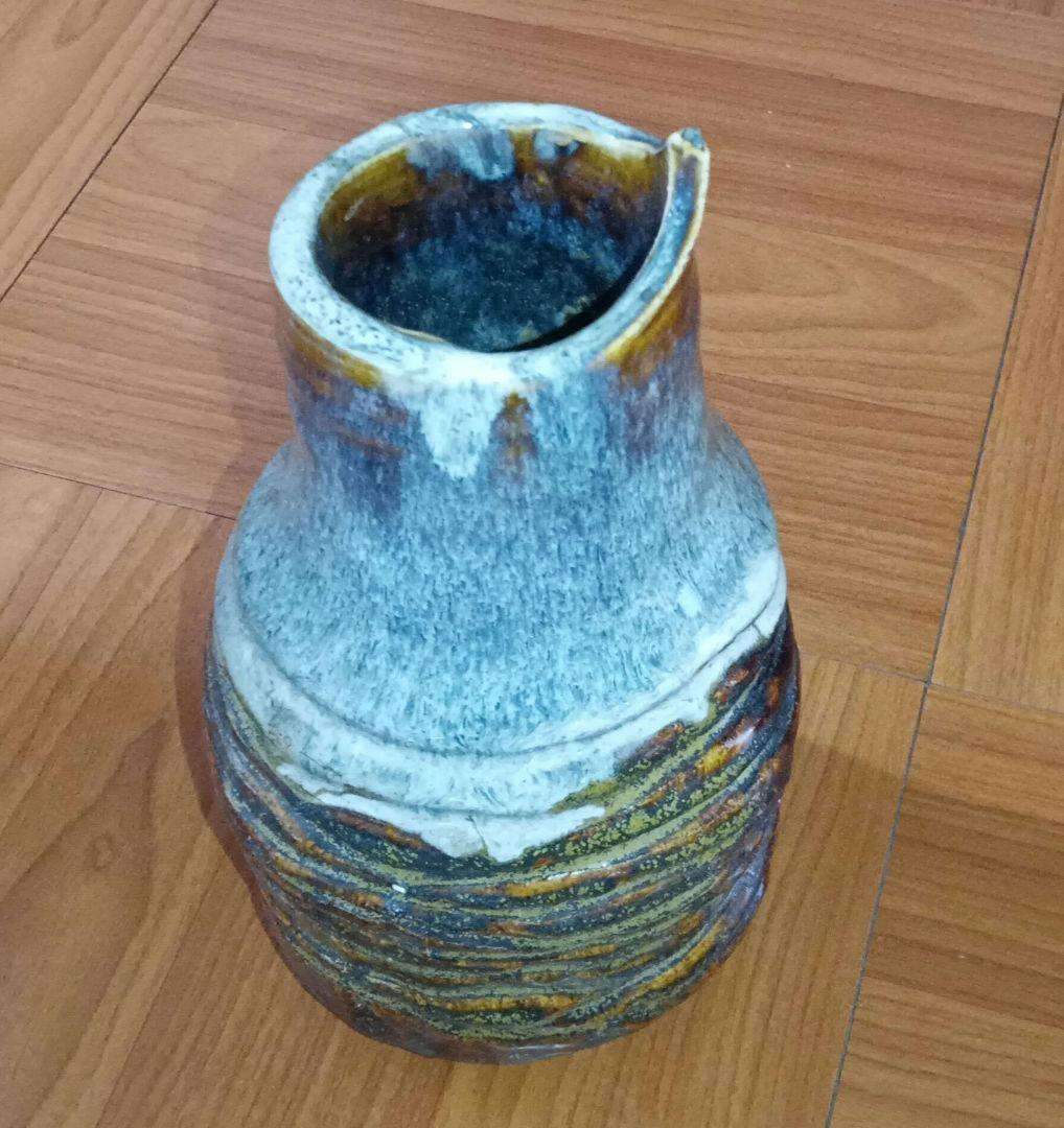 和子銘 花瓶 異型 花器 花入れ 陶器 華道具 茶道具 レア