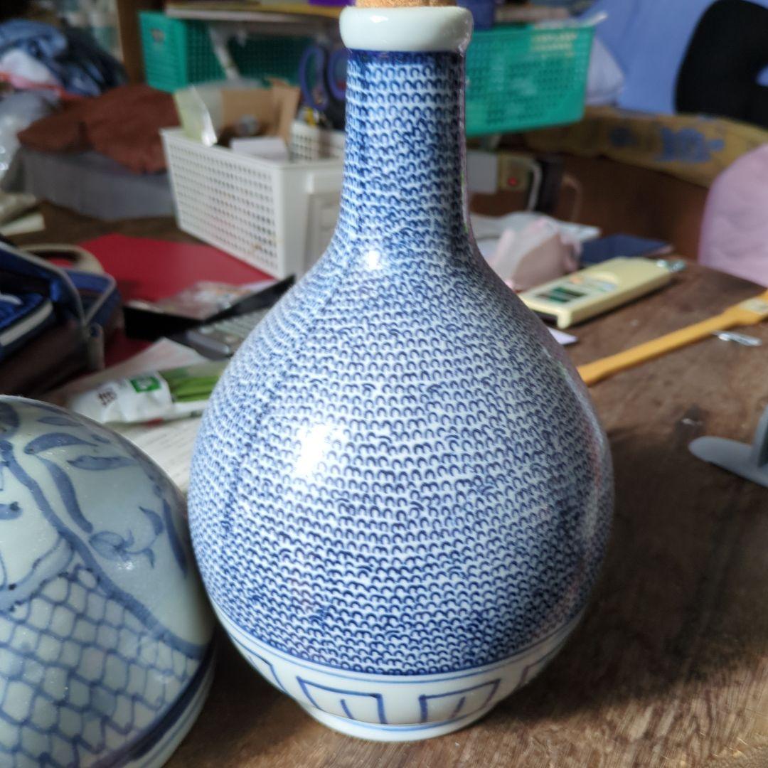 値下げ希少舟徳利微塵子印判手徳利セット