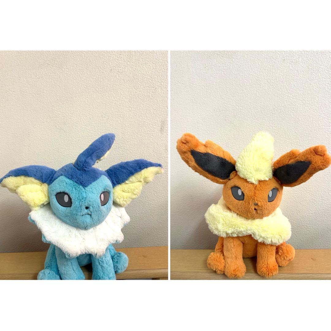 ポケモン ふわふわ抱きぬいぐるみ ブースター　シャワーズ