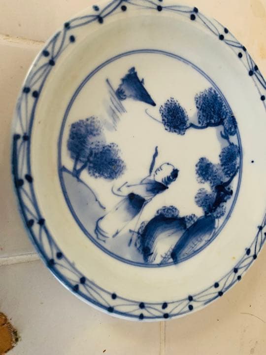 中国清時代早期染付(青花)お皿