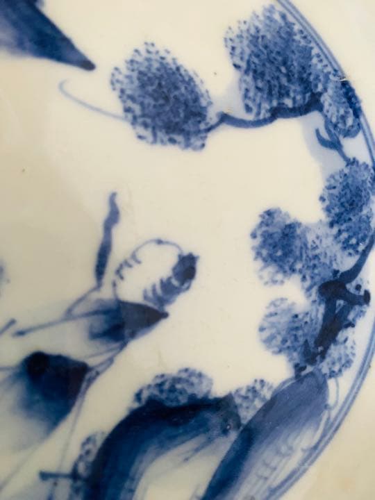 中国清時代早期染付(青花)お皿