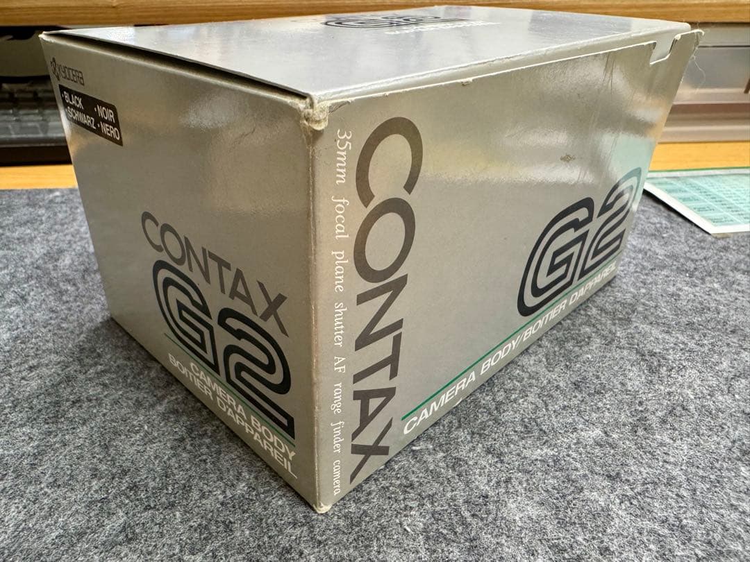 【超美品】CONTAX G2 ブラック+本革カメラケース+ケーブルスイッチ