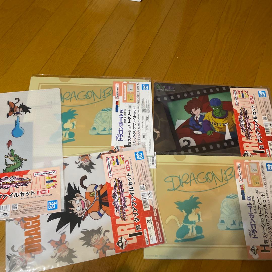 一番くじ　ドラゴンボール　クリアポスター＆ビジュアルボード　ファイル　ステッカー
