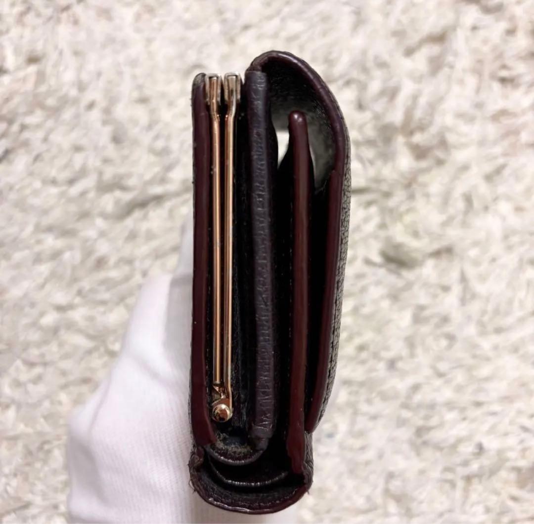 【美品】ヴィヴィアンウエストウッド 財布 3つ折財布　オーブ ブラウン レザー