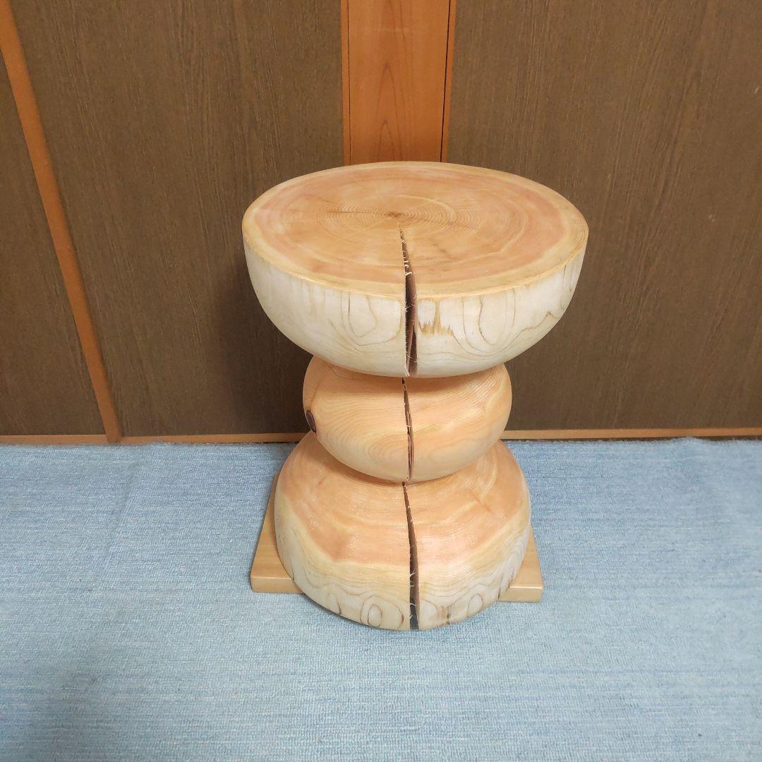 yanaさん専用檜丸太椅子 スツール