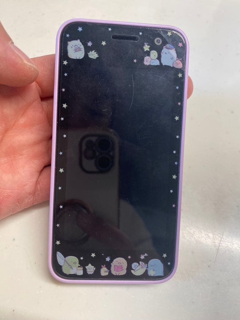 値下げ！docomo KY-41C 紫色 携帯電話本体