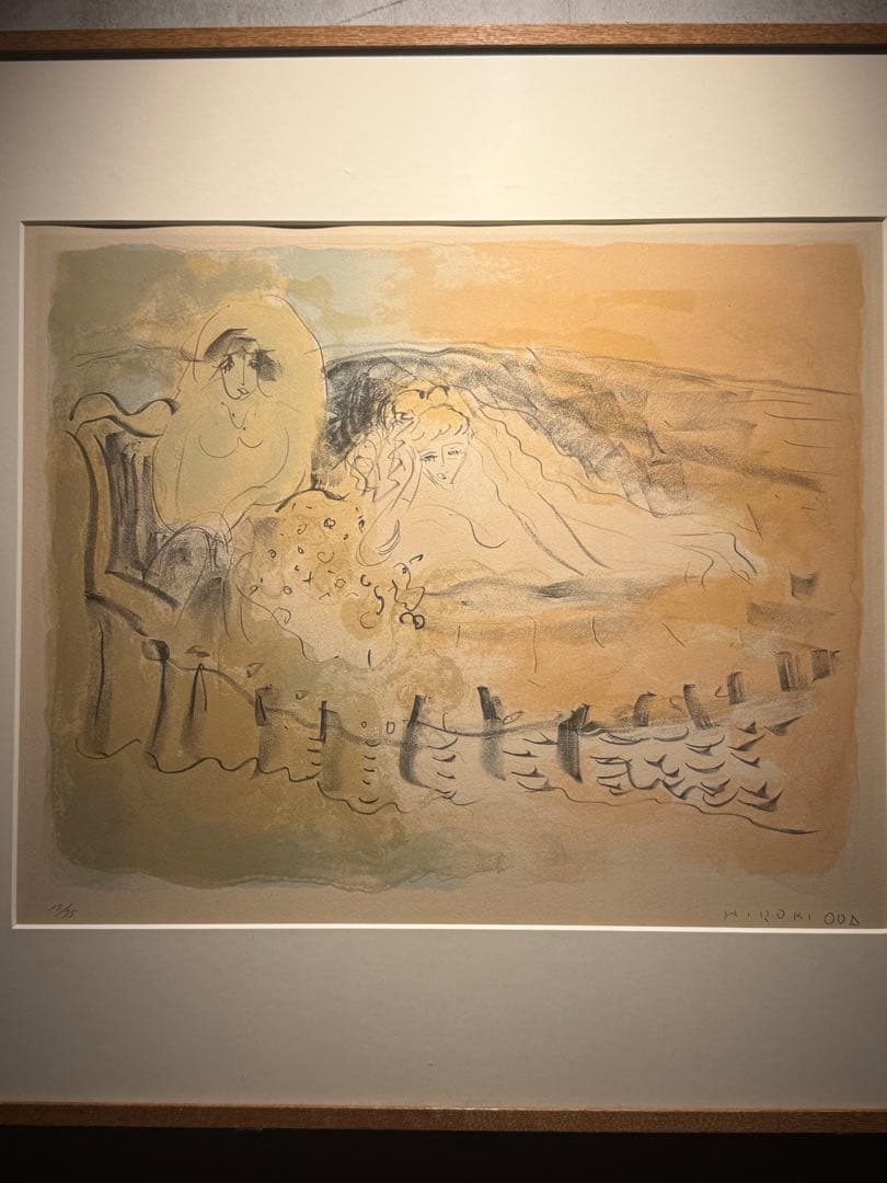 織田廣喜　lithograph 限定75