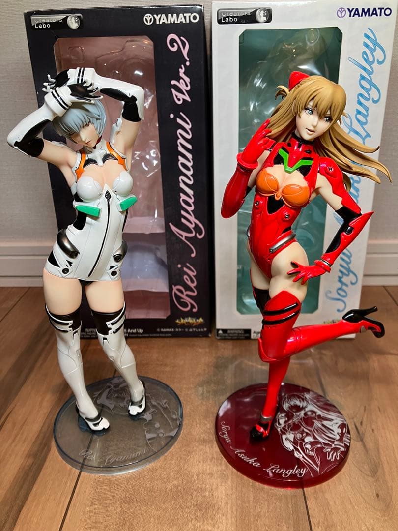 エヴァンゲリオン　綾波レイ　惣流　アスカ　ラングレー　山下しゅんや　フィギュア