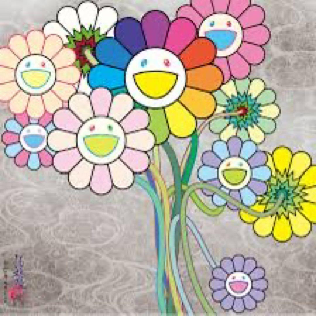 村上隆 光琳とウォホール ポスター ED300 直筆サイン入り