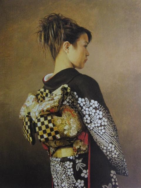 岩戸敏彦　「華」、希少画集より、状態良好、新品高級額装付