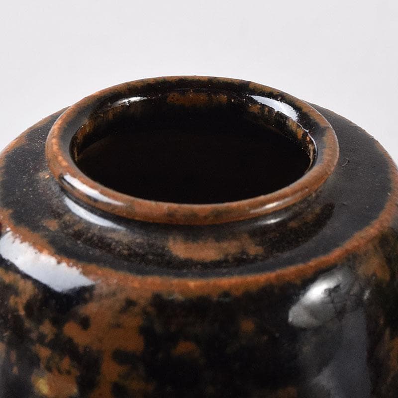 すみれ　織部焼　瀬戸焼　肩衝茶入　2点　仕覆3点　まとめて　C　7620