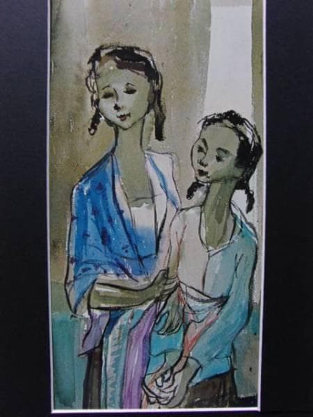 A.SUDALI（A.スダリ）、姉妹、希少な額装用大判画集画
