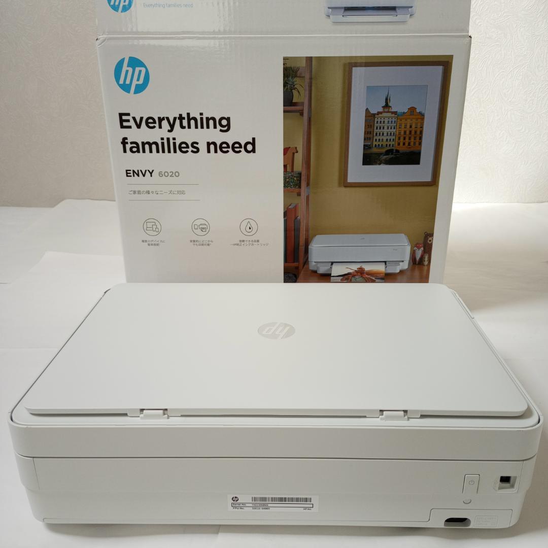 HP ENVY 6020カラー プリンター 複合機 ホワイト 未使用品