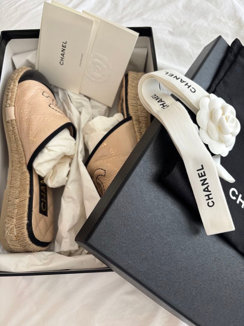CHANEL エスパドリーユ　ミュール スリッポン　37