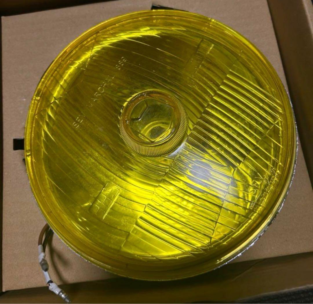 旧車マーシャルヘッドライト889イエローライト イエローレンズ　180パイ