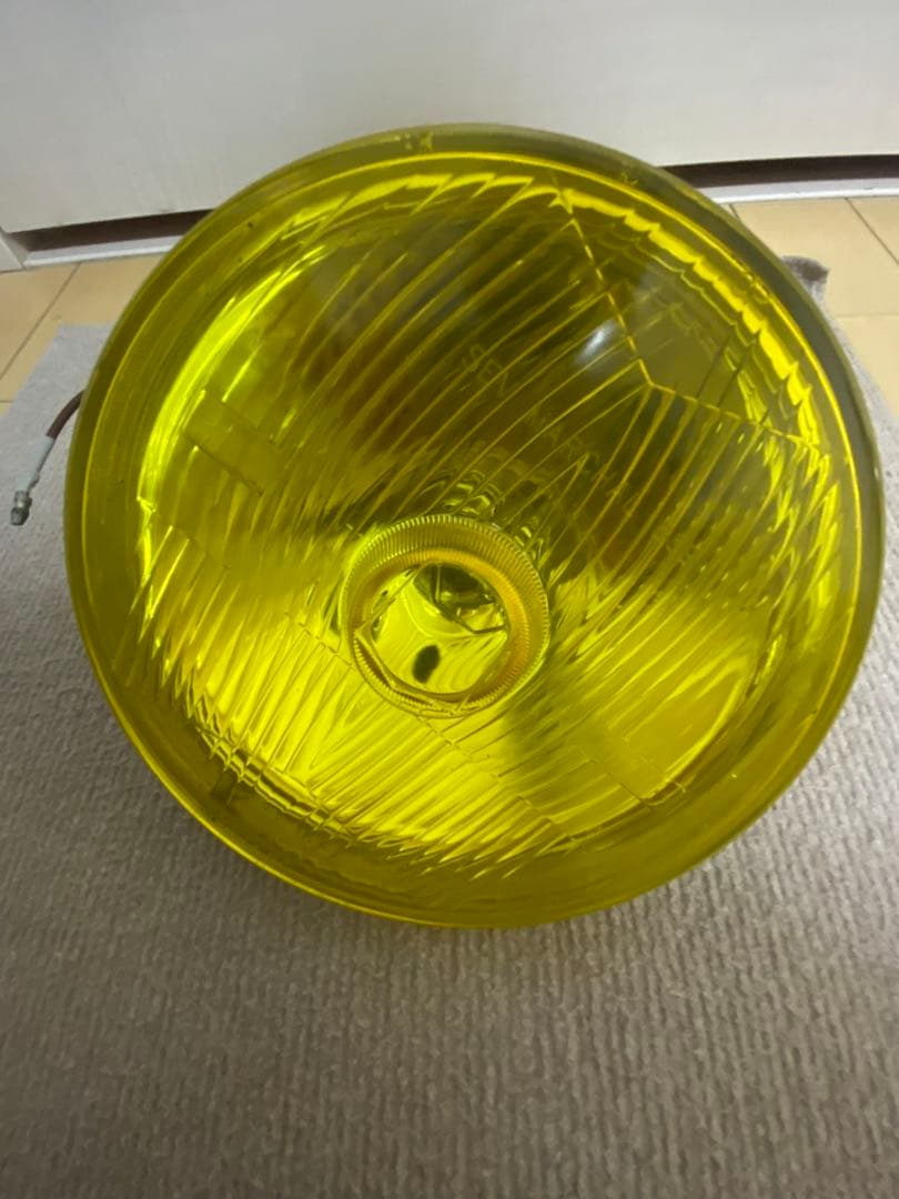 旧車マーシャルヘッドライト889イエローライト イエローレンズ　180パイ