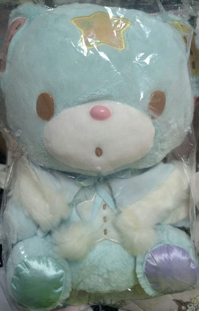 パフポフ　ビッグぬいぐるみ　キキララ　リトルツインスターズ