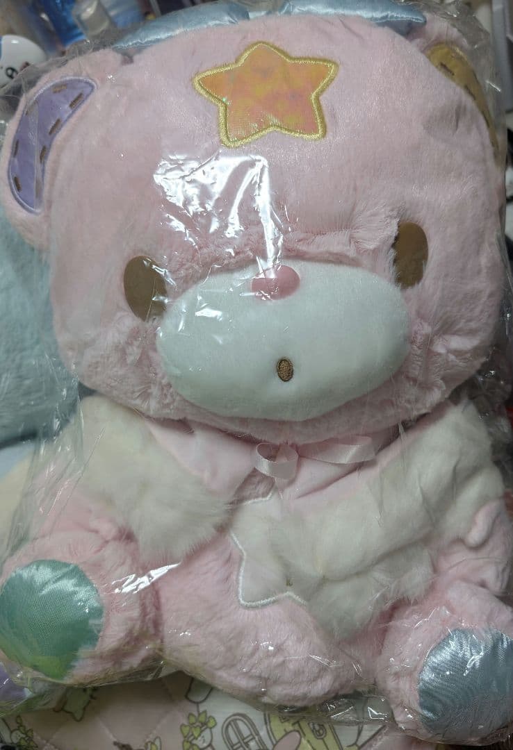 パフポフ　ビッグぬいぐるみ　キキララ　リトルツインスターズ