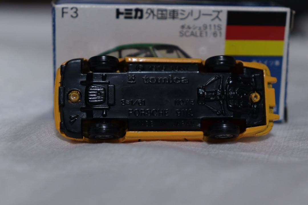 日本製　トミカ　外国車シリーズ　ポルシェ　911S F3 西ドイツ車