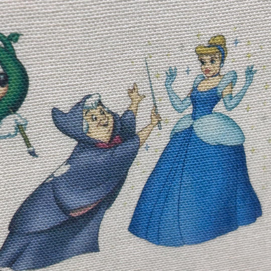 ▽Na右1007 ディズニー 1500枚限定 100周年記念　布ポスター 額装