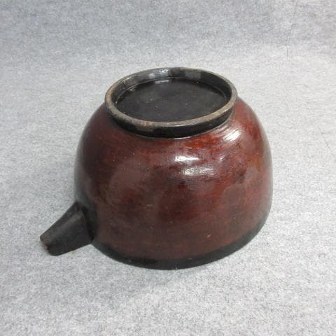 木製ケヤキ刳り貫き片口 [B26959]