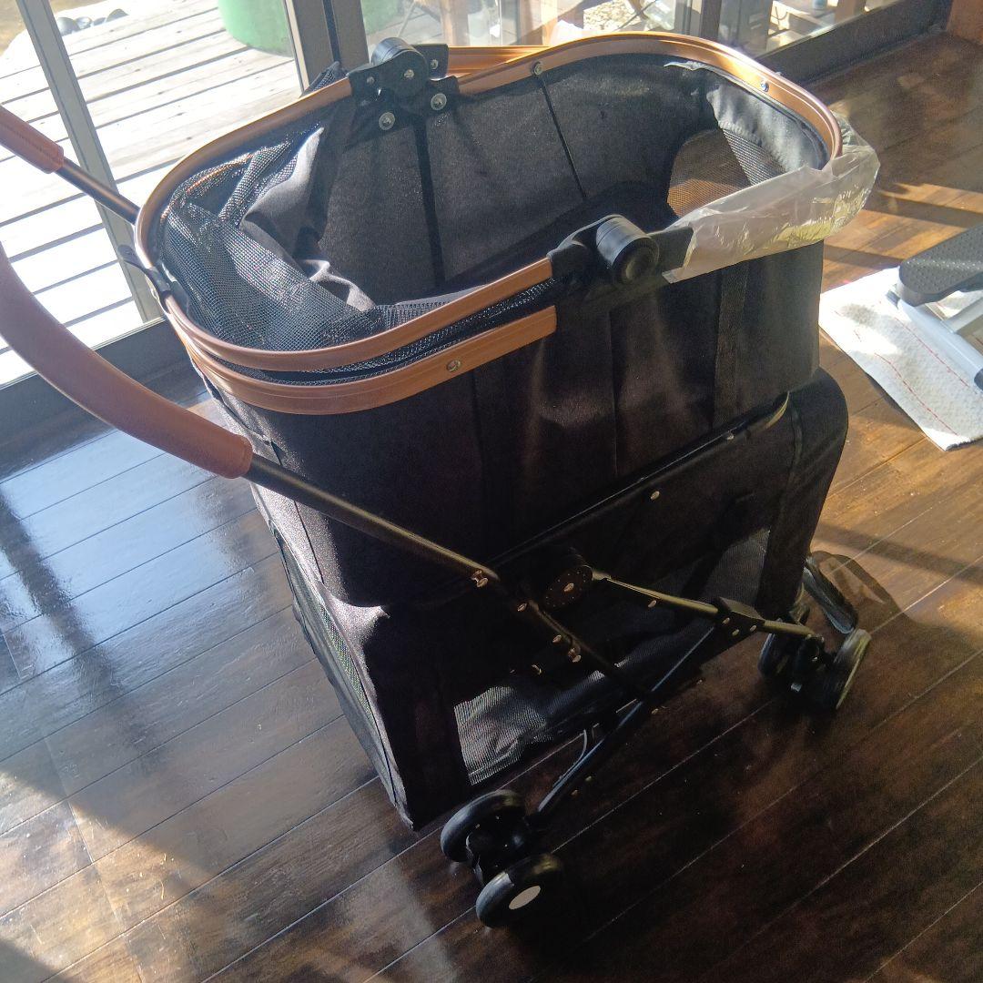 犬・猫用移動カート　多頭用　２匹用