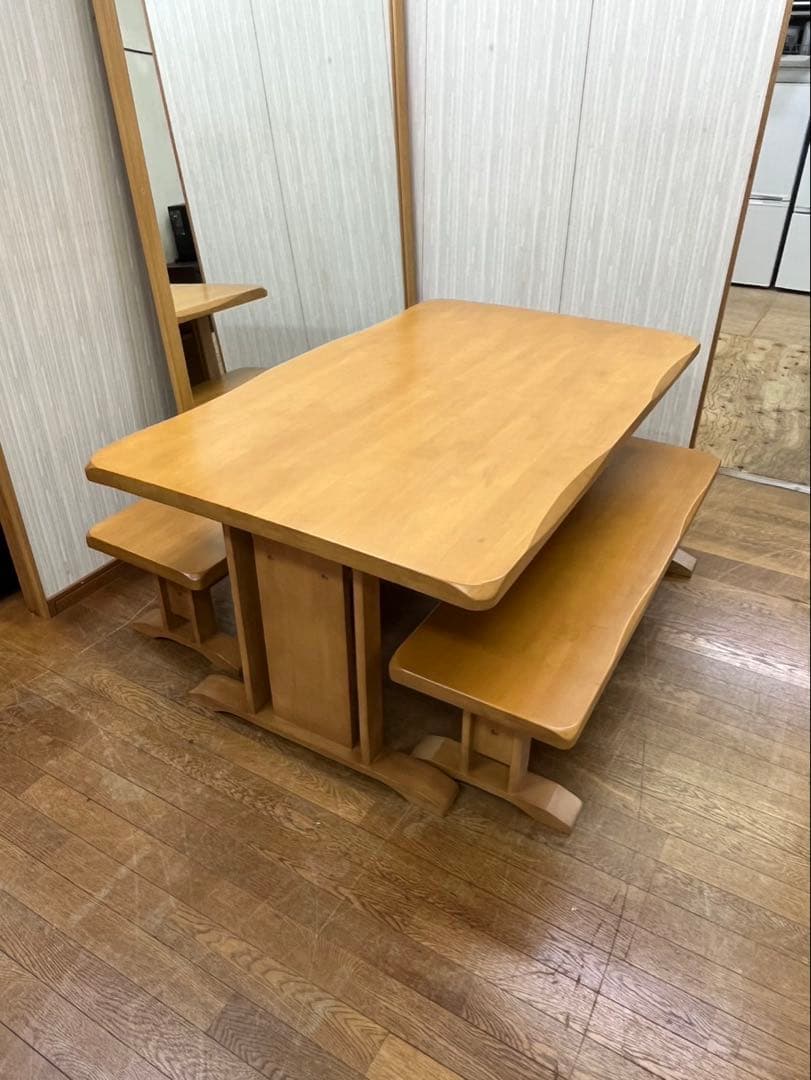 ベンチタイプ 6人掛け ニトリ ダイニング テーブル ベンチセット