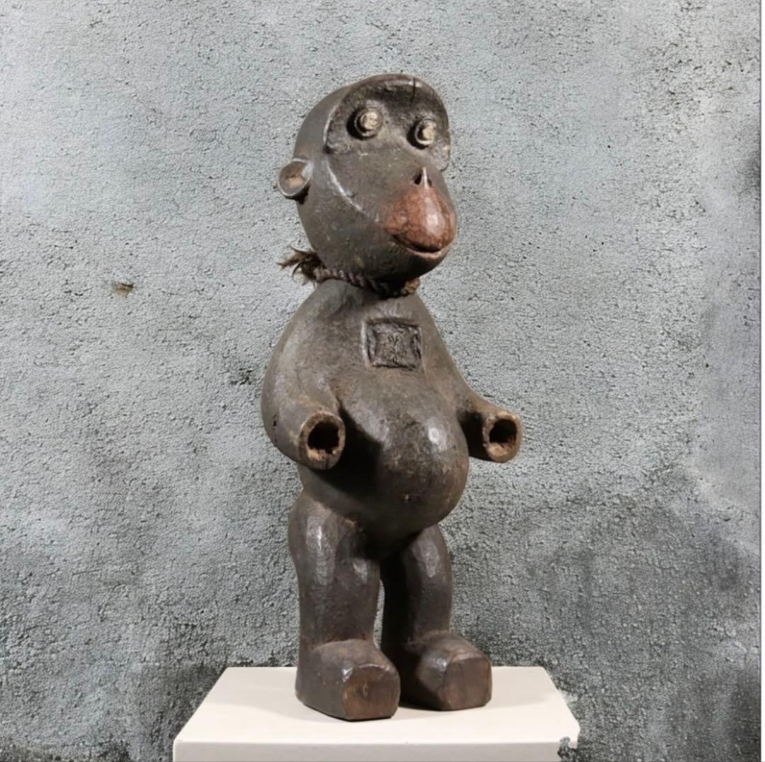 カメルーン ブル族 儀式 猿 木彫り アンティーク