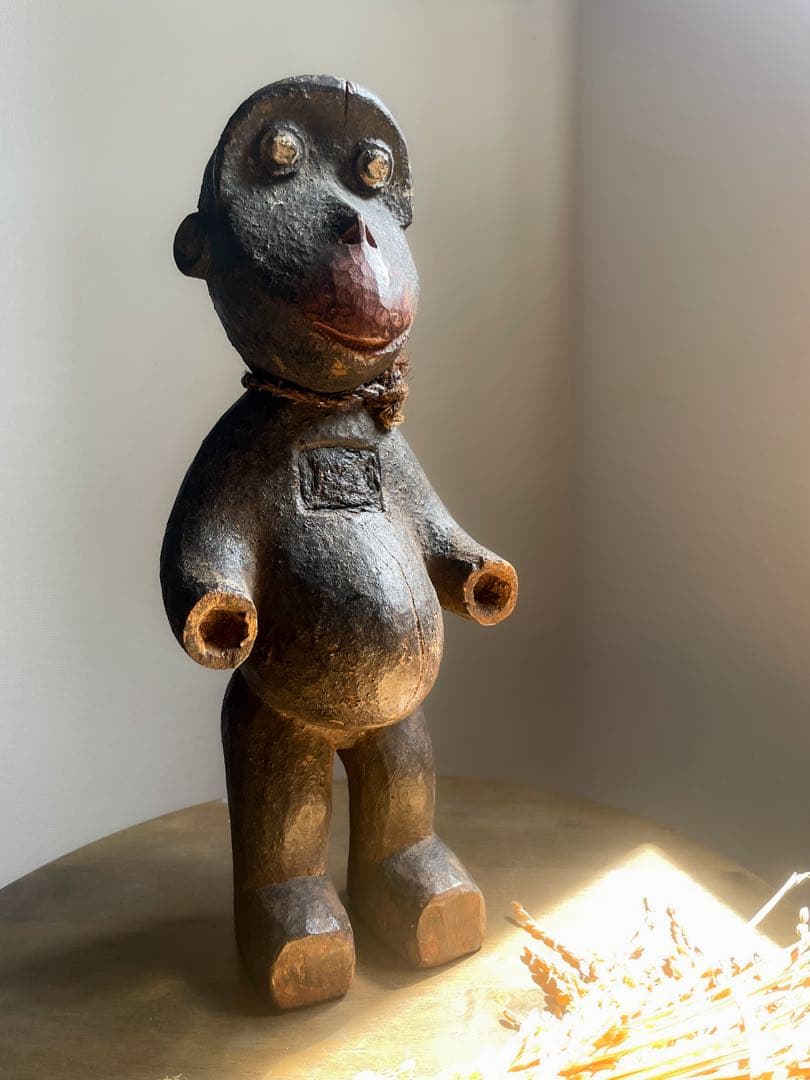 カメルーン ブル族 儀式 猿 木彫り アンティーク