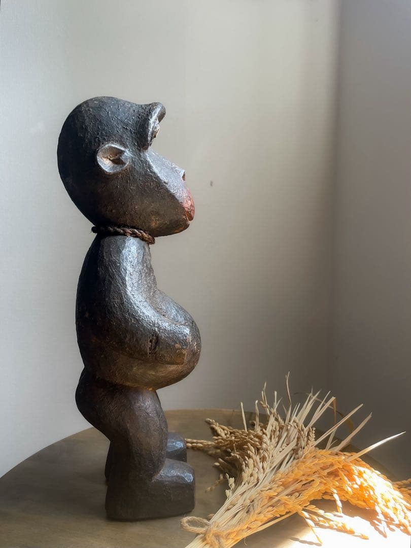 カメルーン ブル族 儀式 猿 木彫り アンティーク