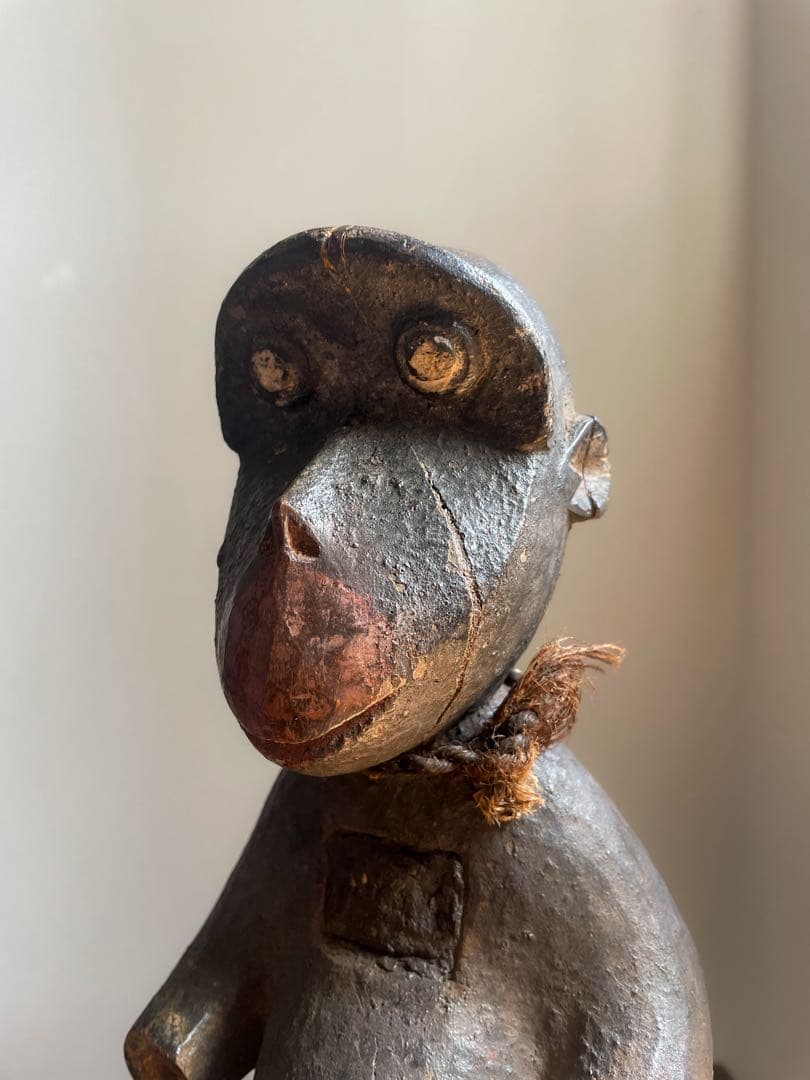 カメルーン ブル族 儀式 猿 木彫り アンティーク