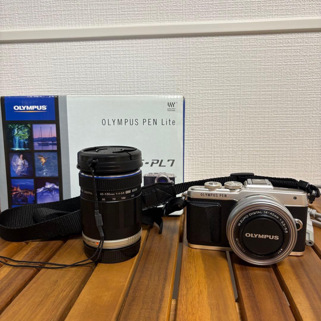 【美品】OLYMPUS PEN Lite E-PL7 ミラーレスカメラセット