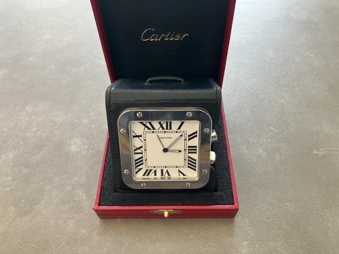 ⭐稼働品・廃版⭐ サントス ドゥ カルティエ デスククロック W0100042