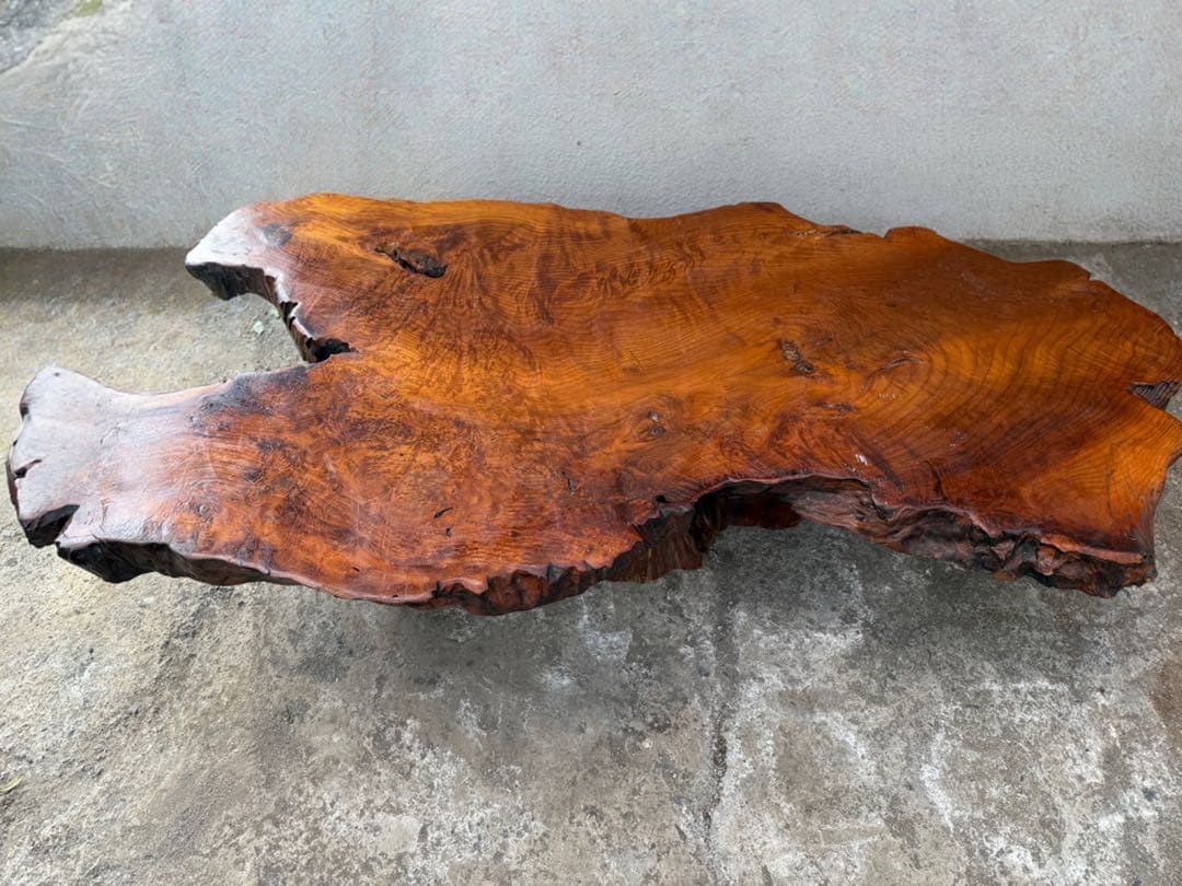 【一枚板】天然Redwoodローテーブル@米国$3900で購入