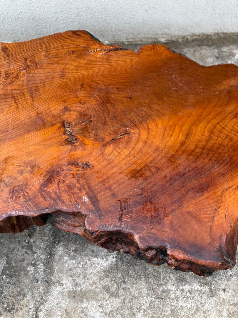 【一枚板】天然Redwoodローテーブル@米国$3900で購入