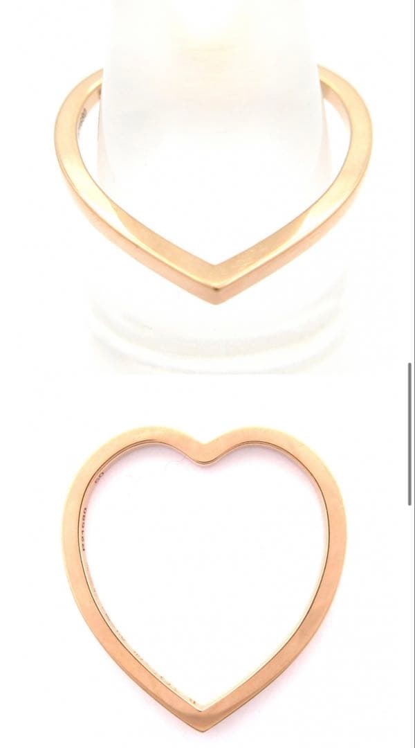 レポシ アンティフェール ハート リング 実寸10.5号