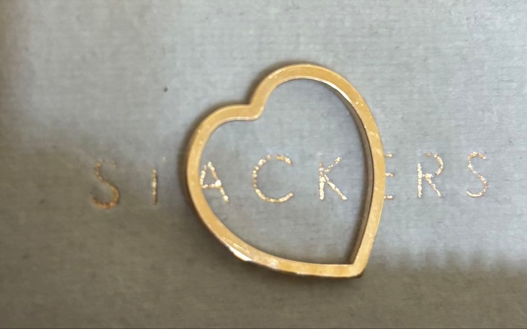 レポシ アンティフェール ハート リング 実寸10.5号