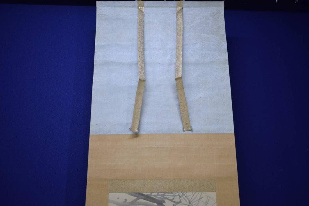 真作/竹堂/高砂図/布袋屋掛軸HJ-659