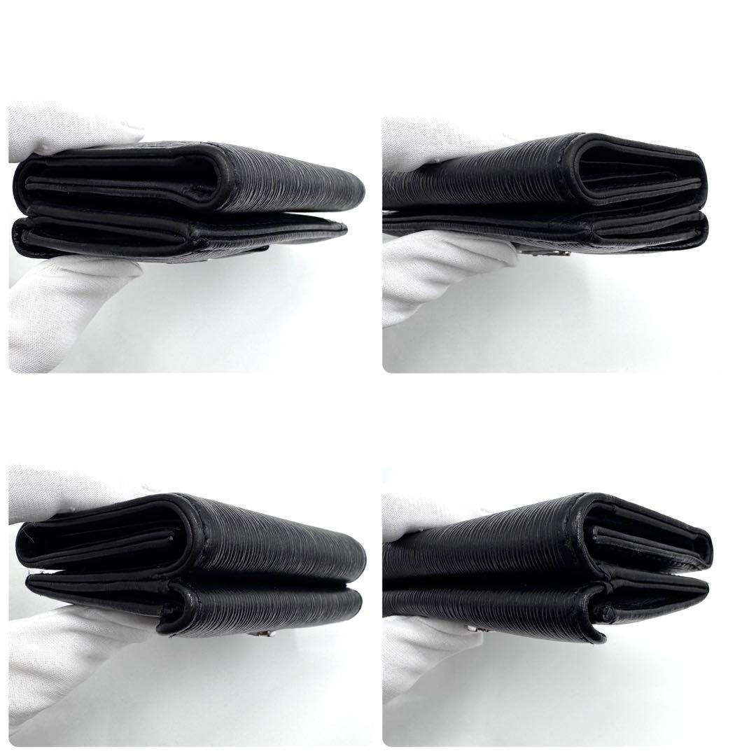 良品✨ヴィヴィアンウエストウッド　三つ折り財布　ヴィッテロムーブ　レザー　黒