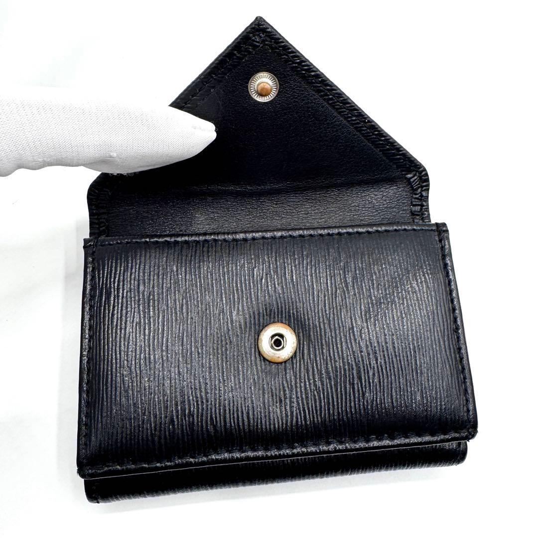 良品✨ヴィヴィアンウエストウッド　三つ折り財布　ヴィッテロムーブ　レザー　黒