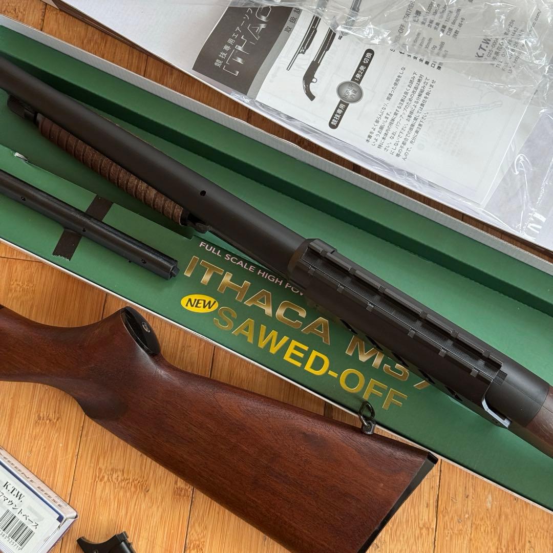 KTW エアーショットガン イサカ M37 ソードオフ